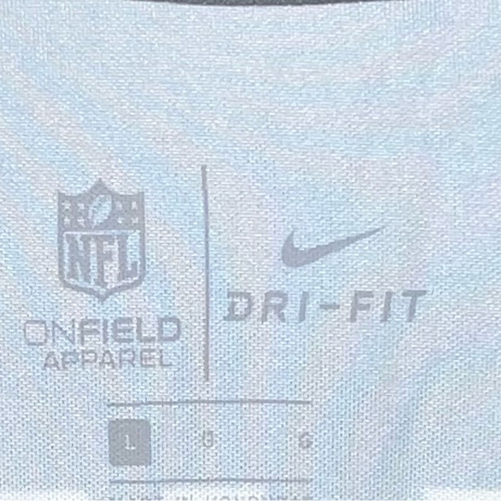 🏈 NFL Nike Dri-Fit Ezekiel Elliott #22 Dallas Cowboys Blue and White Men’s Sz L - Picture 4 of 4